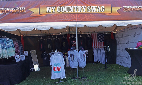 NYCountry Swag Booth at 2018 Taste of Country Music Festival