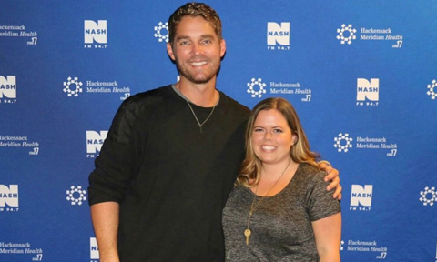Brett Young with NYCountry Swag Founder, Stephanie Wagner