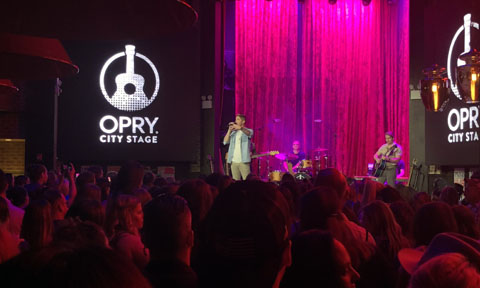 Brett Young & Carly Pearce at Opry City Stage for Front and Center