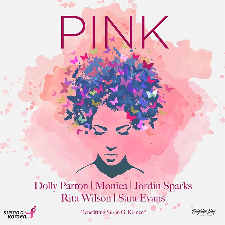 Dolly Parton teamed up with Monica, Jordin Sparks, Rita Wilson and Sara Evans on collaborative new track "Pink" to support the fight against breast cancer