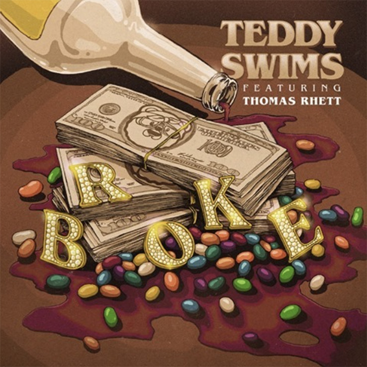 Thomas Rhett collaborates with Teddy Swims on new song, “Broke” available now, October 23rd.