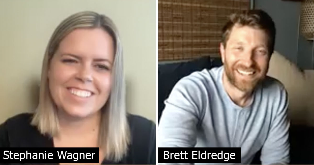 Country Swag's Stephanie Wagner with Brett Eldredge